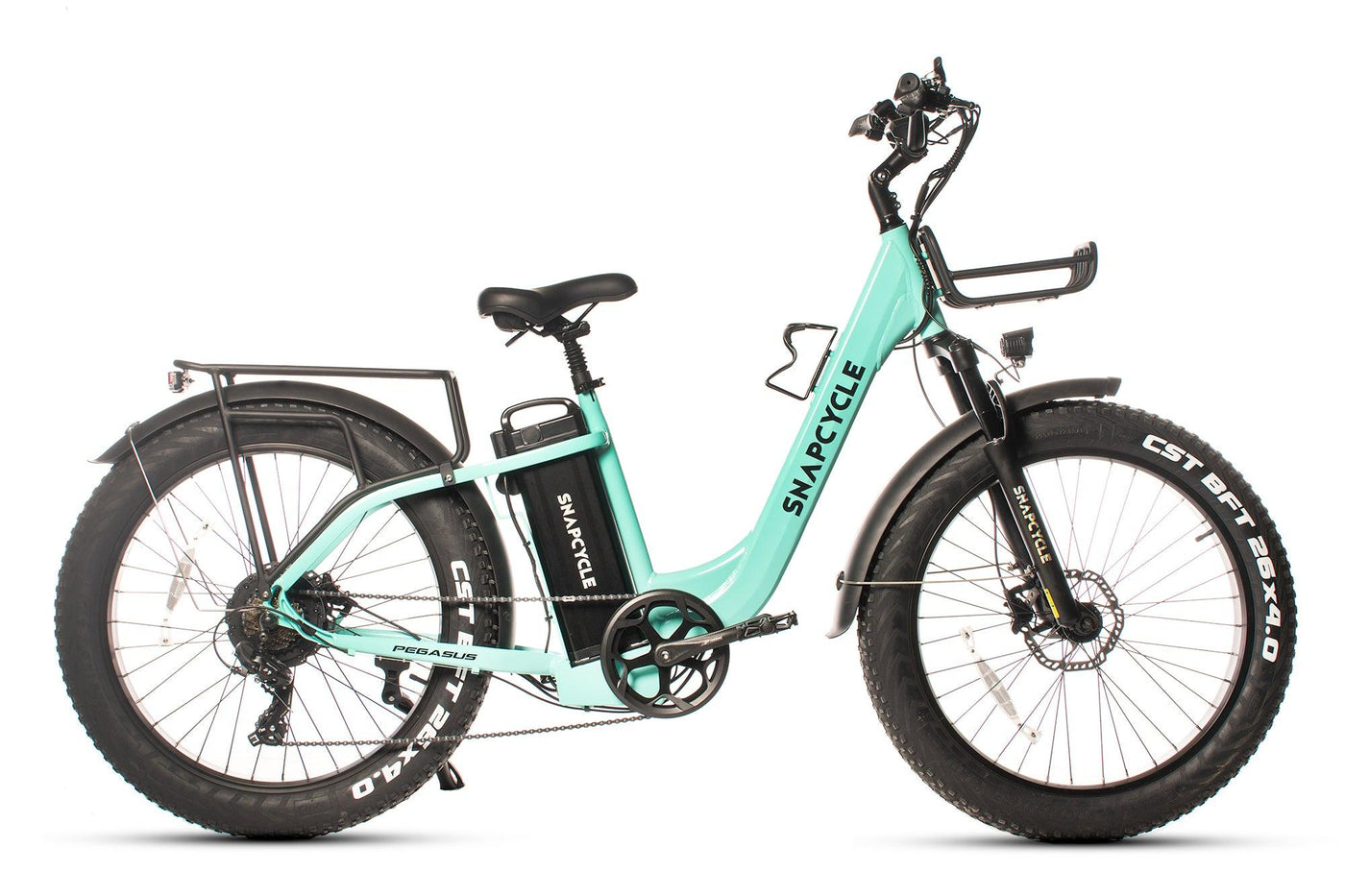 Snapcycle Pegasus Lite step-thru fat tire e-bike